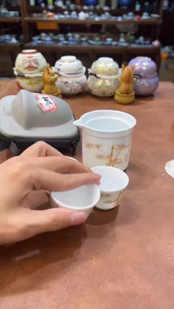 真的很便宜会开片的旅行茶具