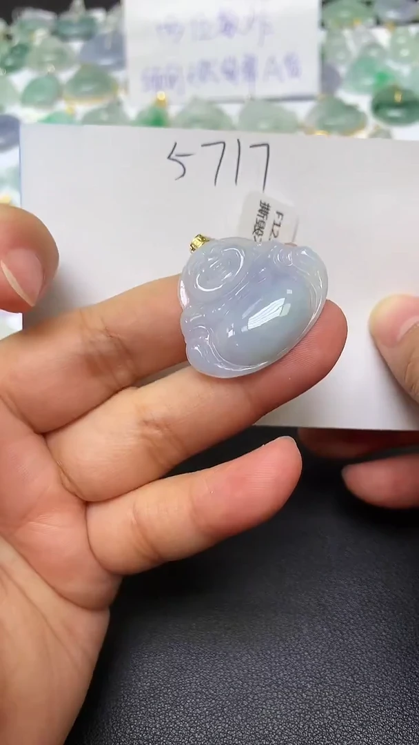 颈饰18K金镶嵌翡翠天然缅甸A货翡翠百元以上9元证书费自理