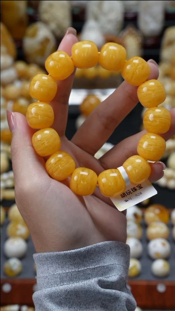手链琥珀未镶嵌原矿天然琥珀蜜蜡