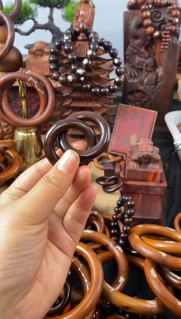 【闪购商品】木枣木玉化小乾坤圈随机发