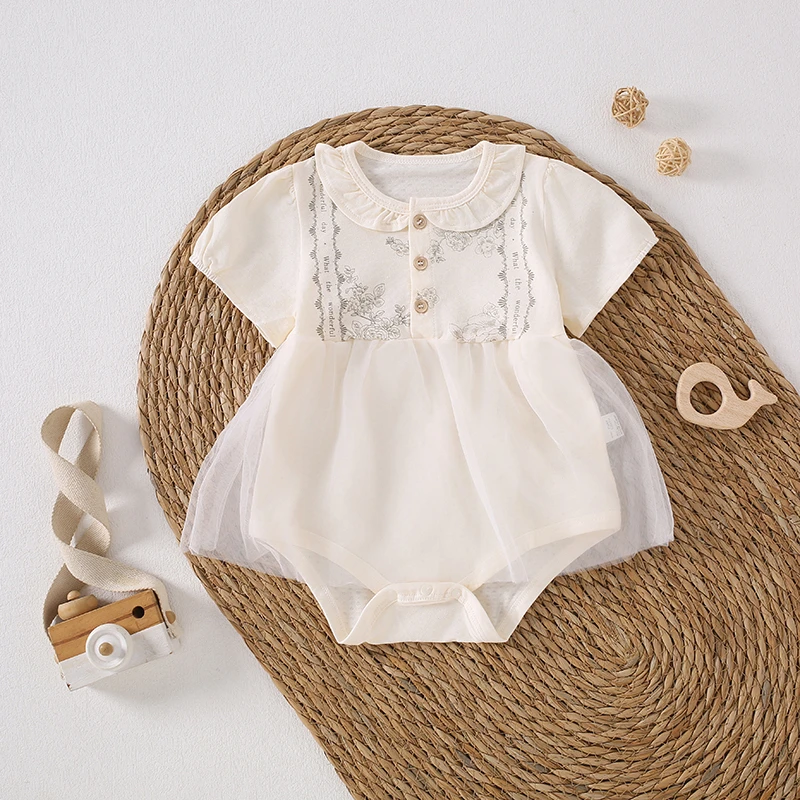 8468-【公主-提花-三角-哈衣】-直播间宝宝秋衣连体链接专属