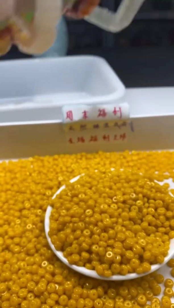 手饰玛瑙未镶嵌w2118鸡油黄算盘6*3mm*50颗