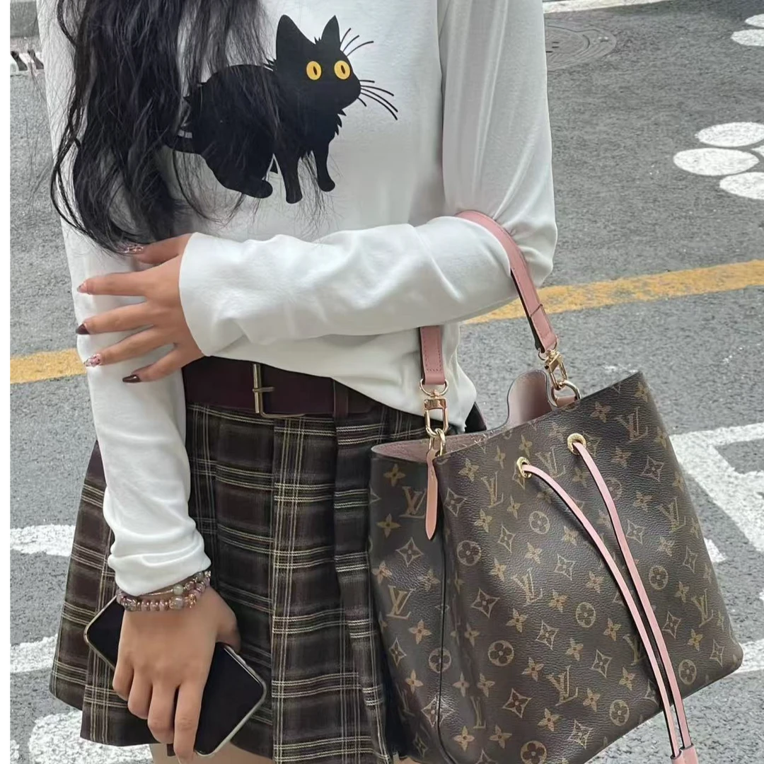 99新 LouisVuitton/路易威登 老花水桶pvc单肩水桶包/31892
