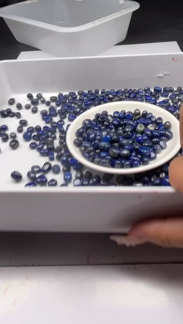 玛瑙/玉髓颈饰未镶嵌w2450青金石随形10mm*20颗