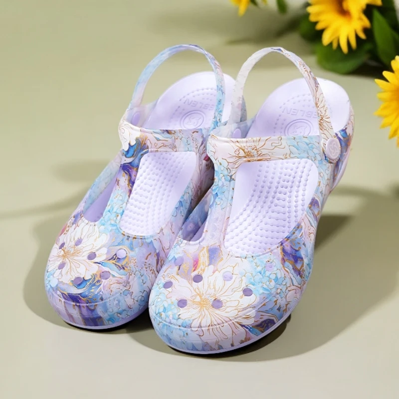 【时尚穿搭】洞洞鞋夏季软底厚底防滑外出舒适洞洞鞋沙滩鞋凉鞋