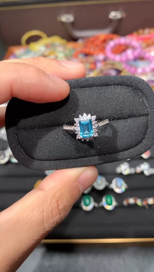 未镶嵌戒指托帕石Y90