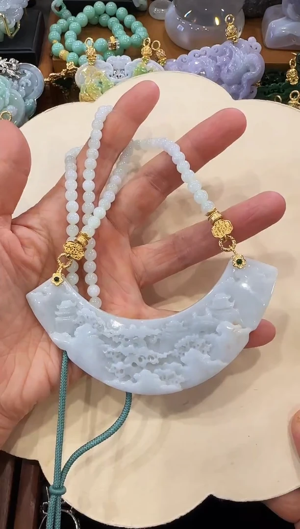 【闪购商品】翡翠颈饰未镶嵌国风