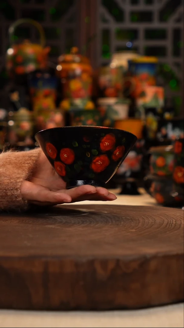 油画   釉下彩    碗