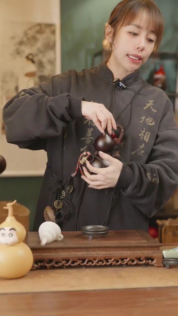 【闪购商品】328号精品天然大漆工艺防渗内胆酒葫芦~