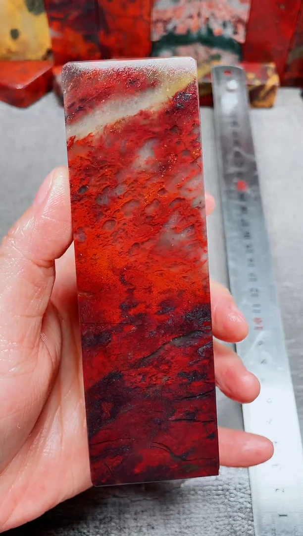 玉桂林鸡血玉素章--36