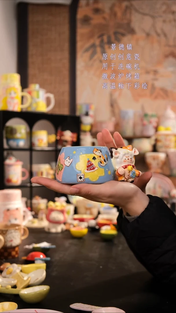 摆件陶旺的可以陶瓷设计师款