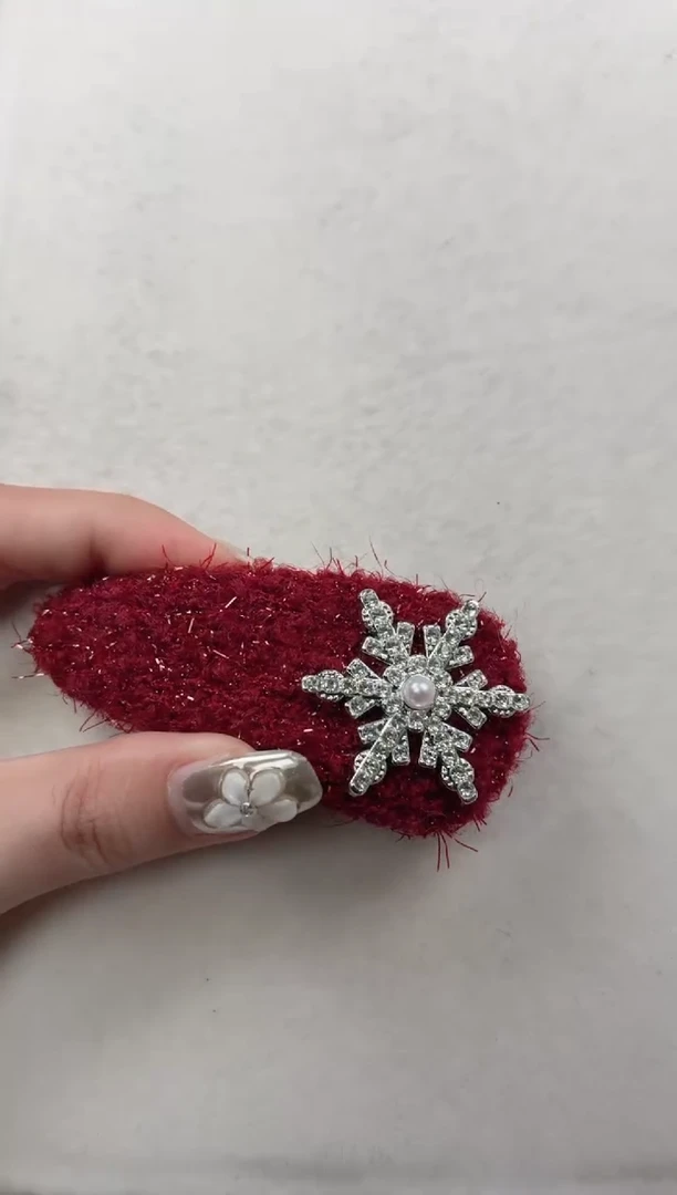 未镶嵌发夹淡水珍珠q614