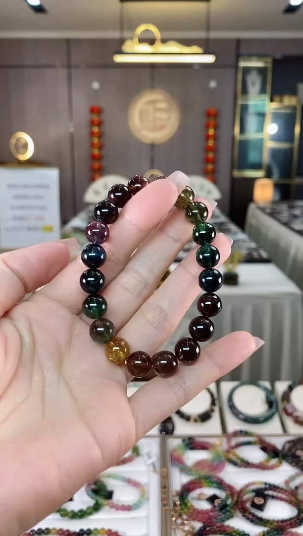 【闪购商品】碧玺单圈手串9mm+未镶嵌（多样性发一条）hon