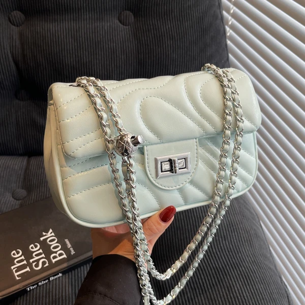 时尚小方包休闲包包2025新款潮INS单肩包斜挎包女包洋气链条包女