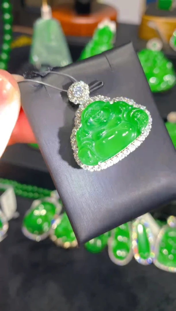 【闪购商品】翡翠颈饰银S925镶嵌一季8