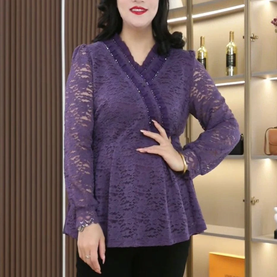 丹思慕大码女装2025秋季新款气质高雅时尚百搭显瘦上衣250391