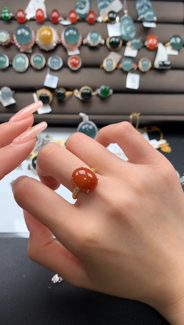 【闪购商品】翡翠戒指银S925镶嵌567857878