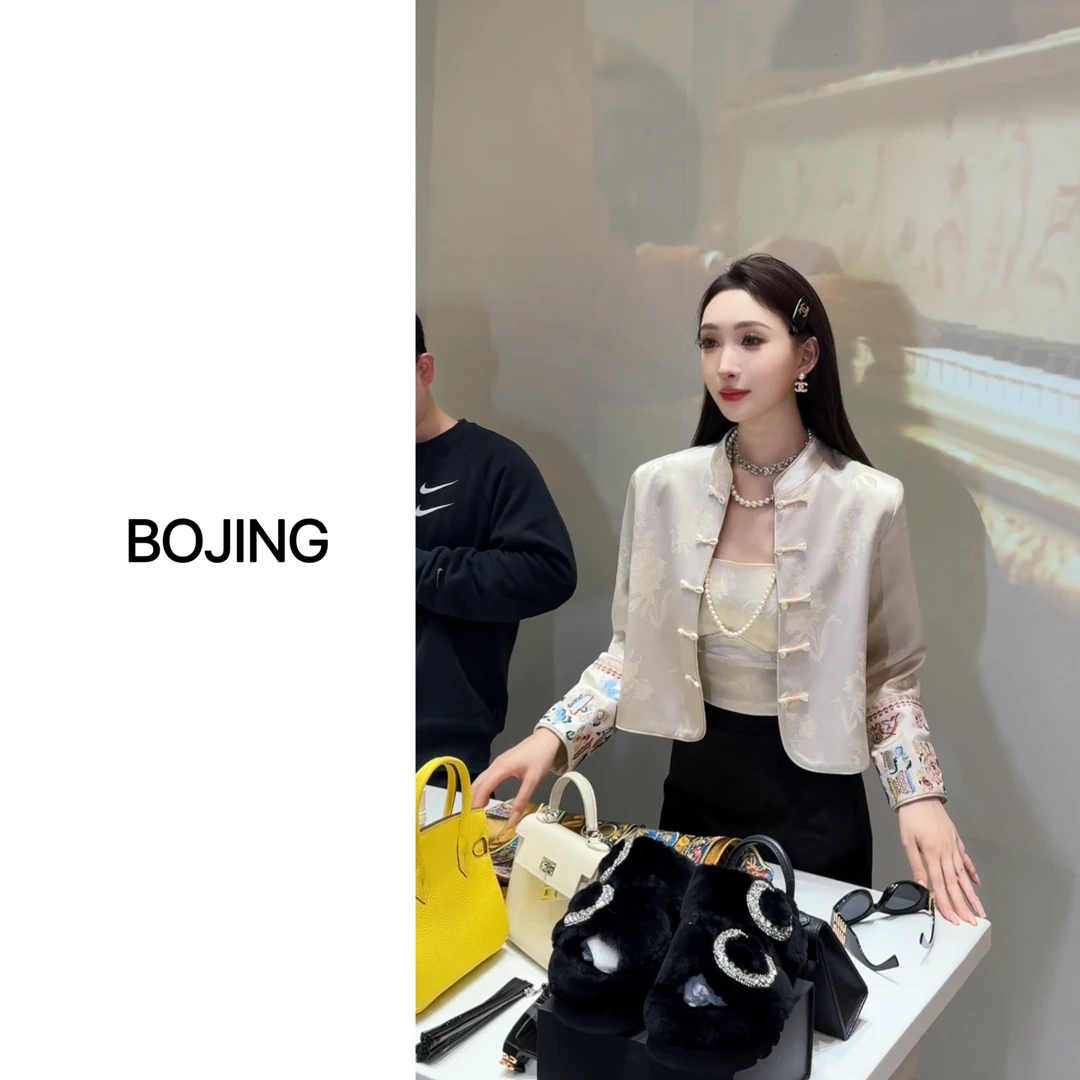 【大家闺秀】新中式重工刺绣气质网红轻奢春季提花中国风外套