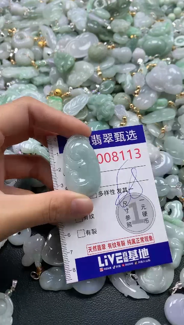 吊坠(不含链)未镶嵌翡翠8113