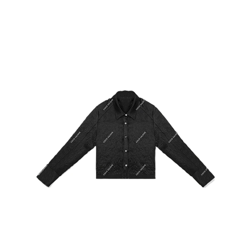 《路家姐妹专属》【黑客帝国】2025早春新款100醋酸柔软舒适衬衫6583