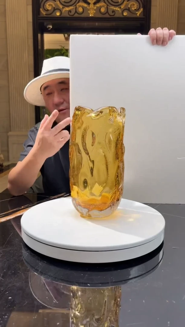 【闪购商品】摆件1530琥珀金星空艺术花器