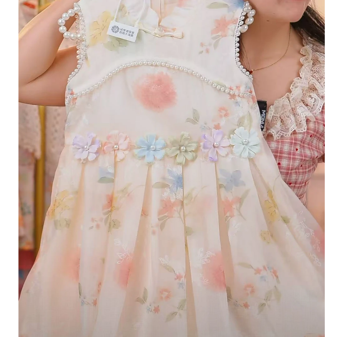 夏季【-千金系列-珍珠小百合-】洋气公主裙春款女童连衣裙