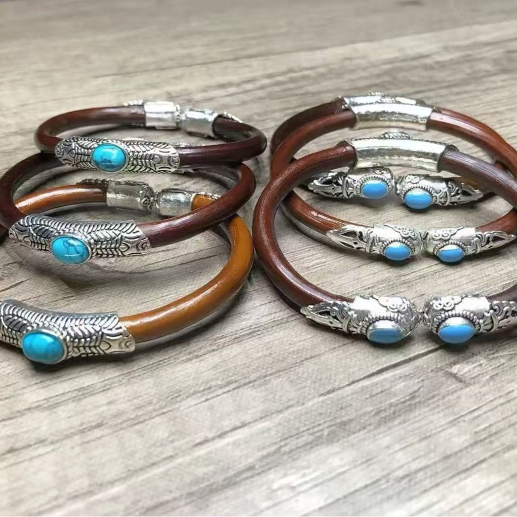 合金木质手镯 优选鸡血藤手镯藤镯饰品小众淡雅