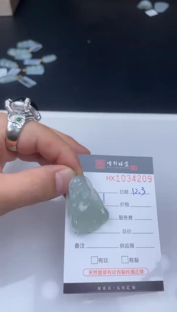 吊坠(不含链)未镶嵌翡翠哈轩  挂件1