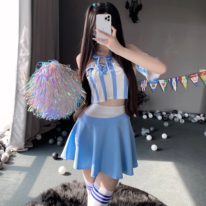 拉拉队服装日系JK性感辣妹少女学院风cos足球宝贝制服