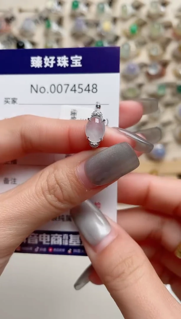 【闪购商品】翡翠戒指银S925镶嵌·