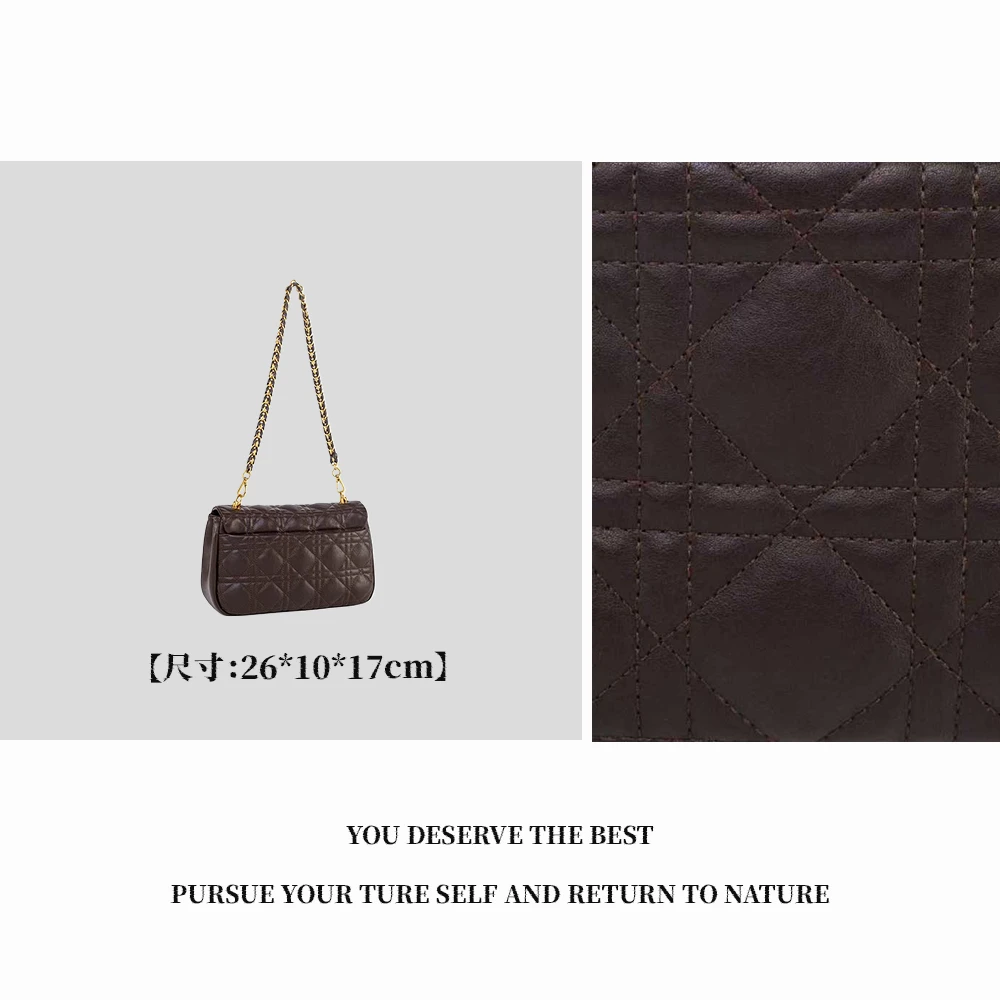 【广州特特】QYX-98130-1-热巧克力百搭气质小众女士腋下单肩肩包