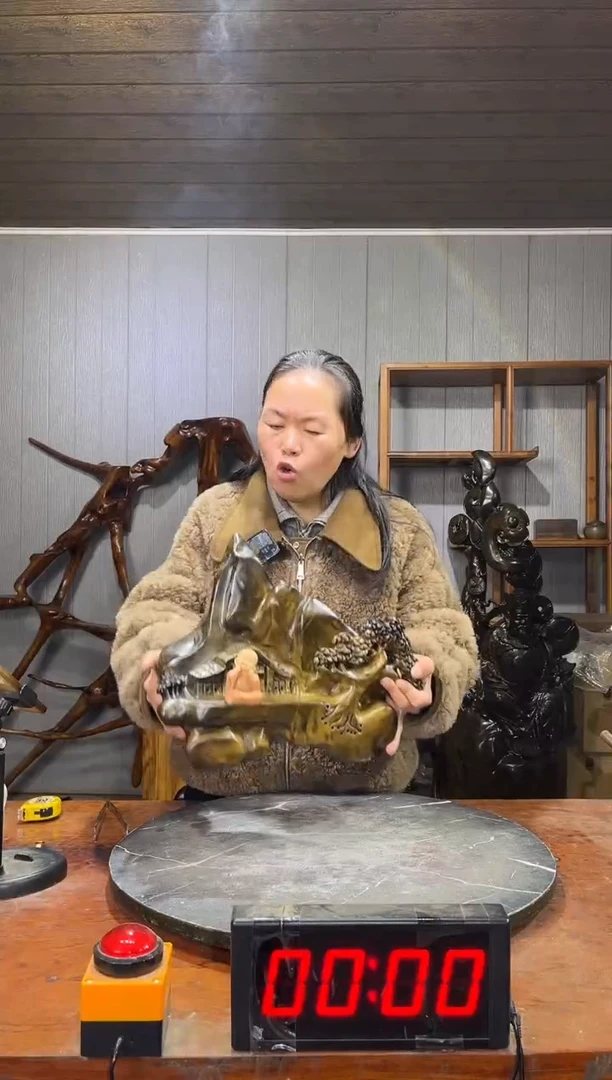 金丝楠大*阴沉木山水倒流香