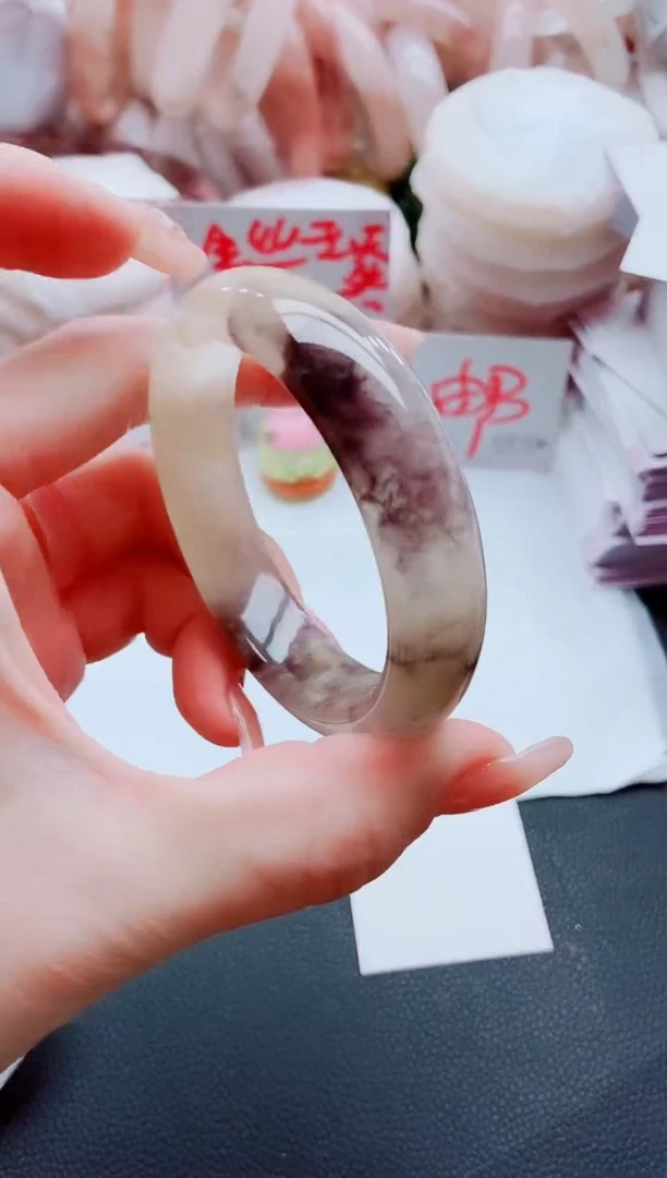 【闪购商品】石英质玉手镯未镶嵌K154-53-54