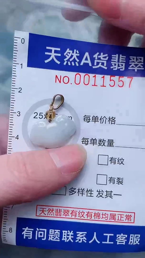 翡翠未镶嵌吊坠(不含链)1