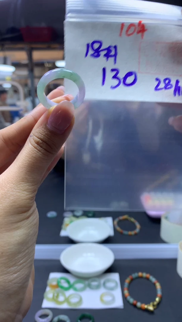 未镶嵌定制翡翠戒圈#130元-毛货需精细抛光