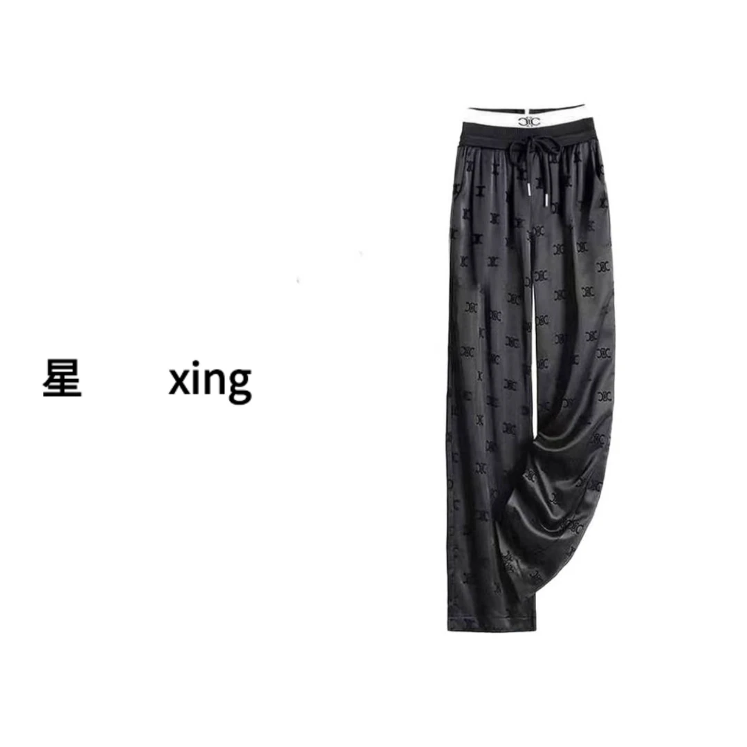 063凯旋夏装新款松紧腰系带薄款长裤休闲裤阔腿裤54127
