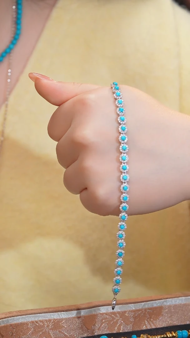 【闪购商品】绿松石手链未镶嵌美松@@W9242