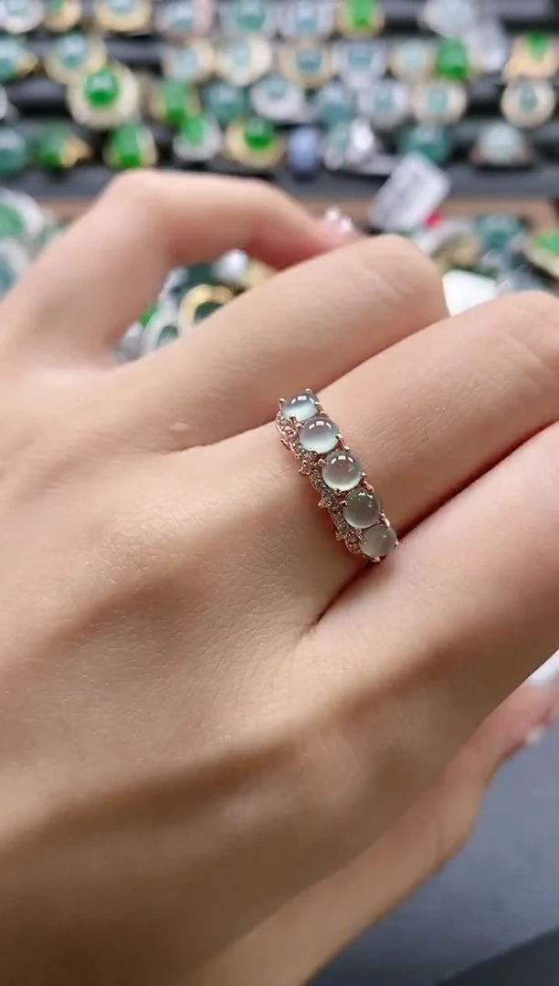 【闪购商品】翡翠戒指银S925镶嵌51511