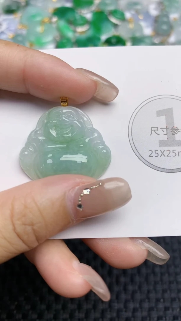 颈饰未镶嵌翡翠天然缅甸A货翡翠百元以上9元证书费自理