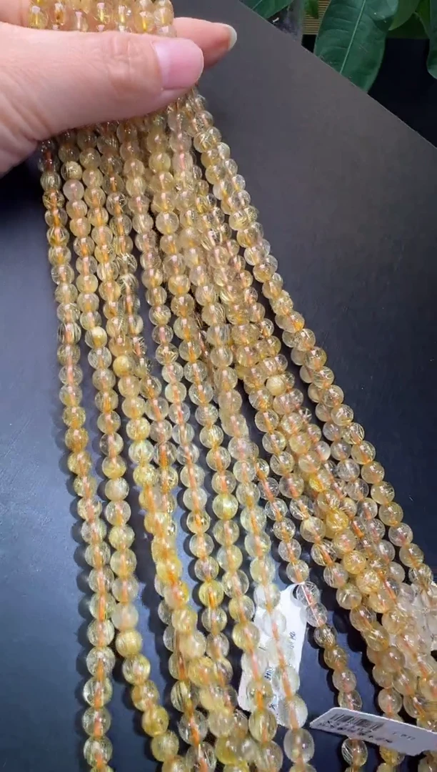 【闪购商品】水晶多圈未镶嵌金发晶多圈手串6m+多样发一X37502