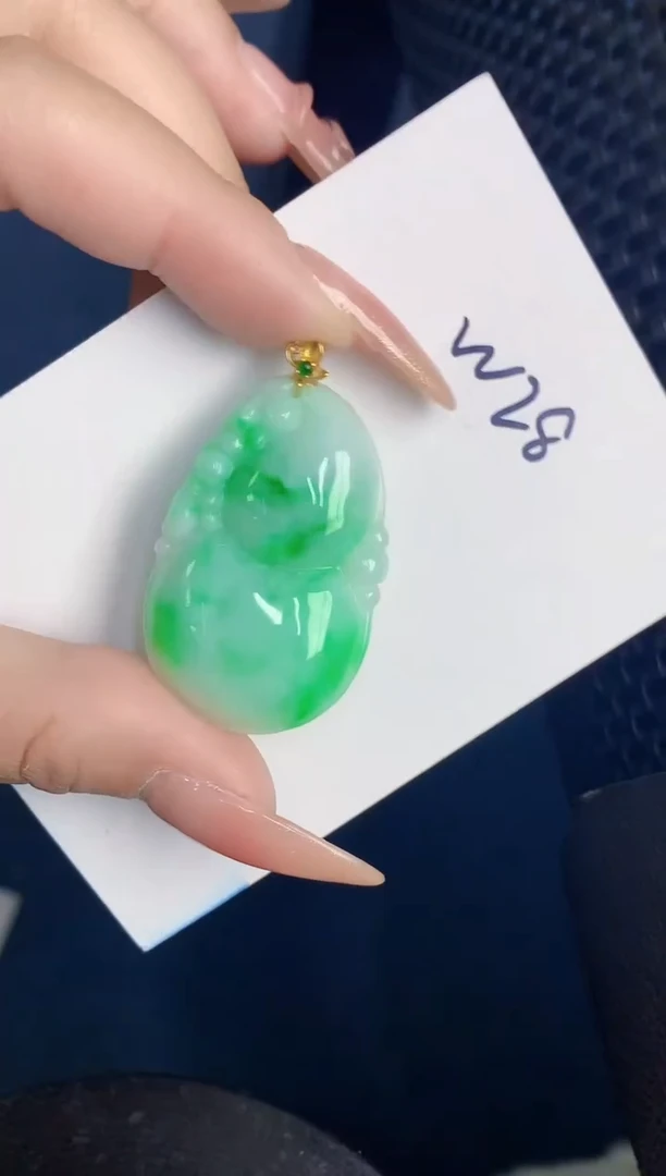 【闪购商品】翡翠颈饰18K金镶嵌000000000