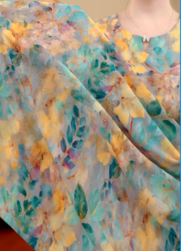 DM--【荷塘月色】25新款时尚收腰系带连衣裙