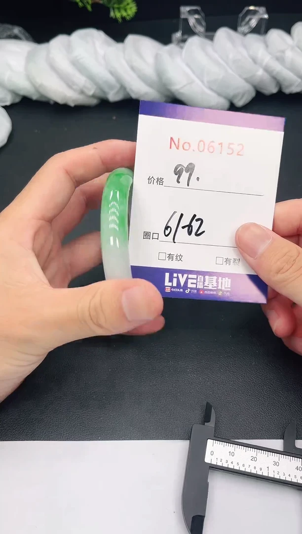 未镶嵌手镯翡翠6152