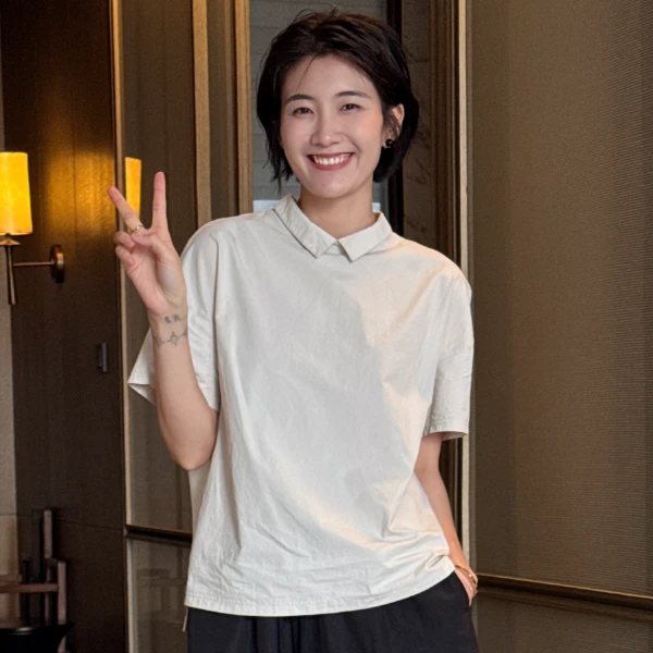 LANGQING 简约舒适休闲上衣45198#