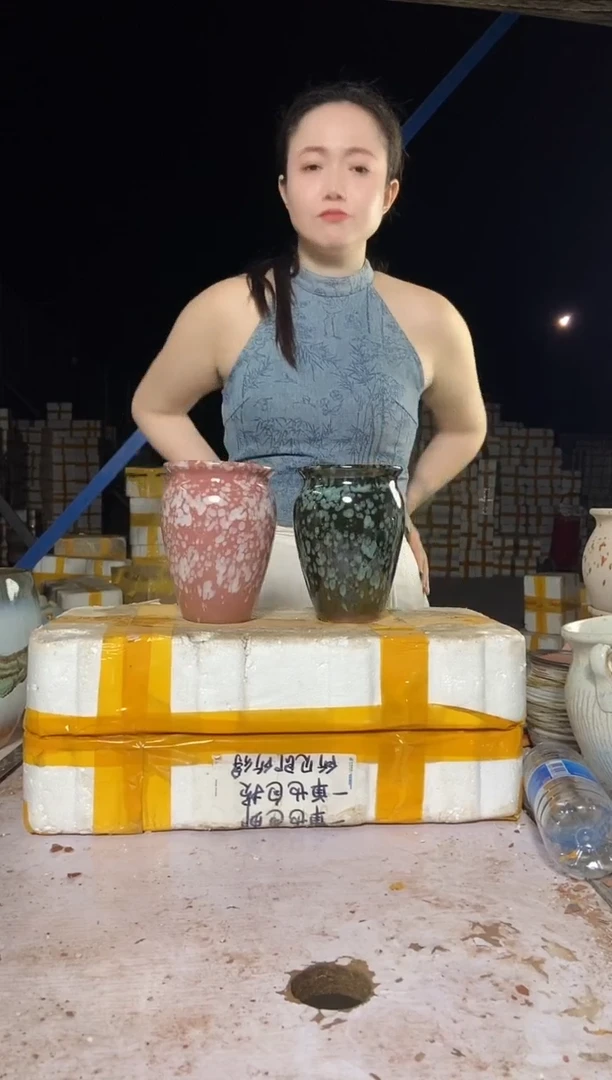 宜兴紫砂粗陶花盆12/16