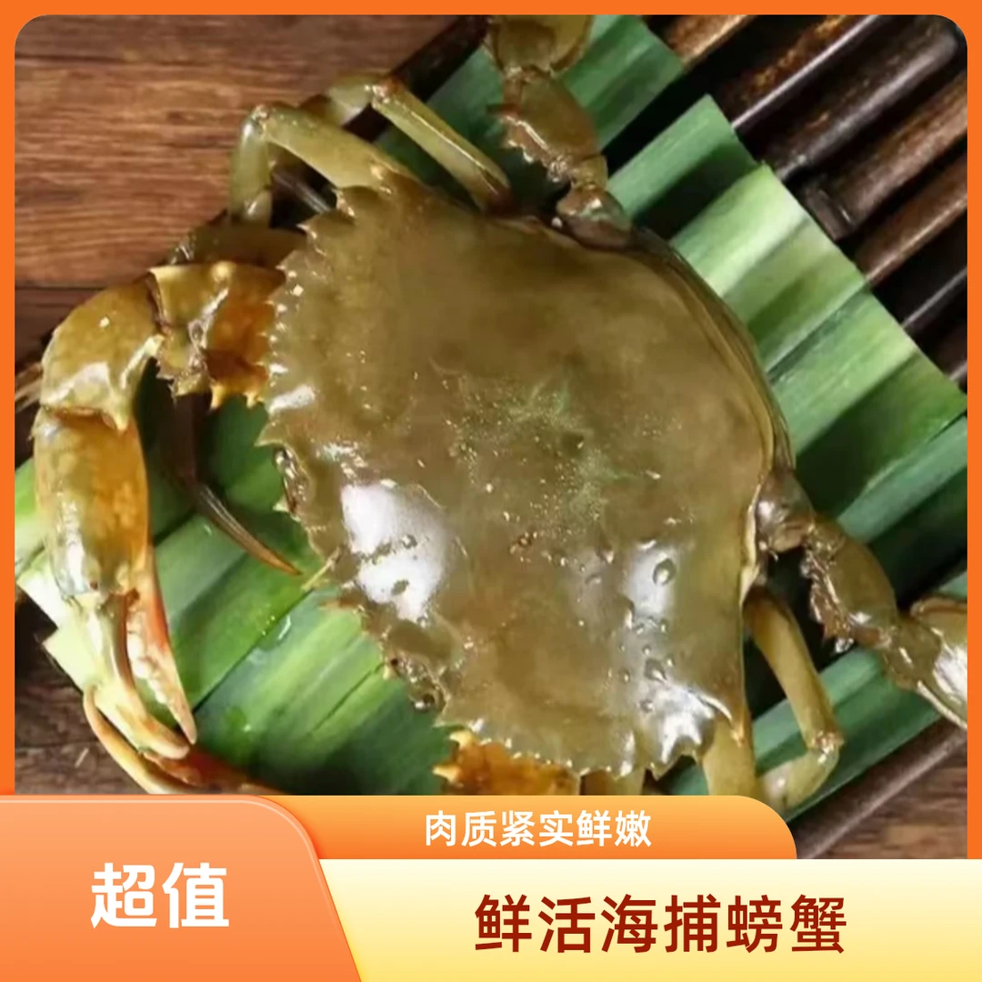 东山岛红膏蟹红鲟蟹有膏有黄顺丰到家死蟹包赔海鲜青蟹4-5两/只
