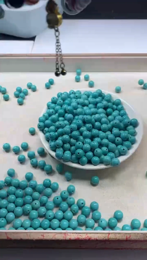 【闪购商品】玛瑙/玉髓颈饰未镶嵌w408高瓷绿松8mm*25颗