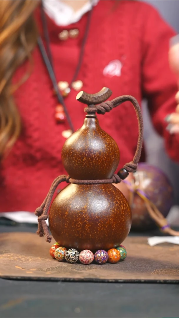 【闪购商品】WW107大漆酒葫芦不包手串及旋转底座