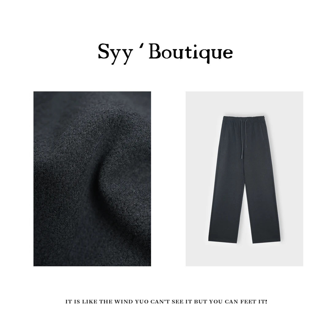 羊毛裤/Boutique/绵羊毛/秋冬小众设计百搭长裤