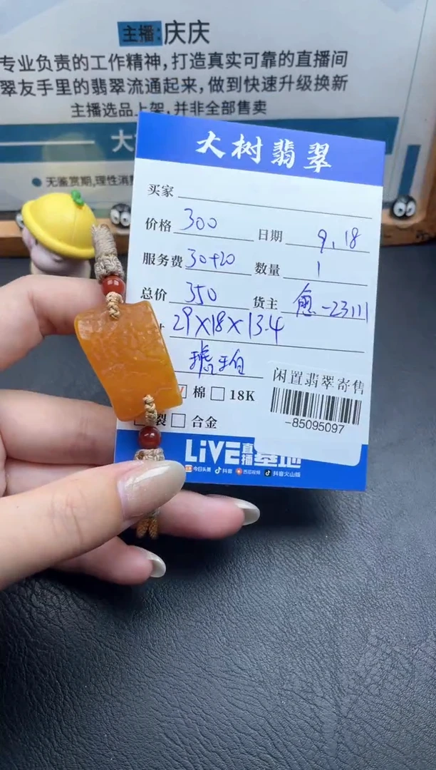 琥珀颈饰未镶嵌多人-85095097